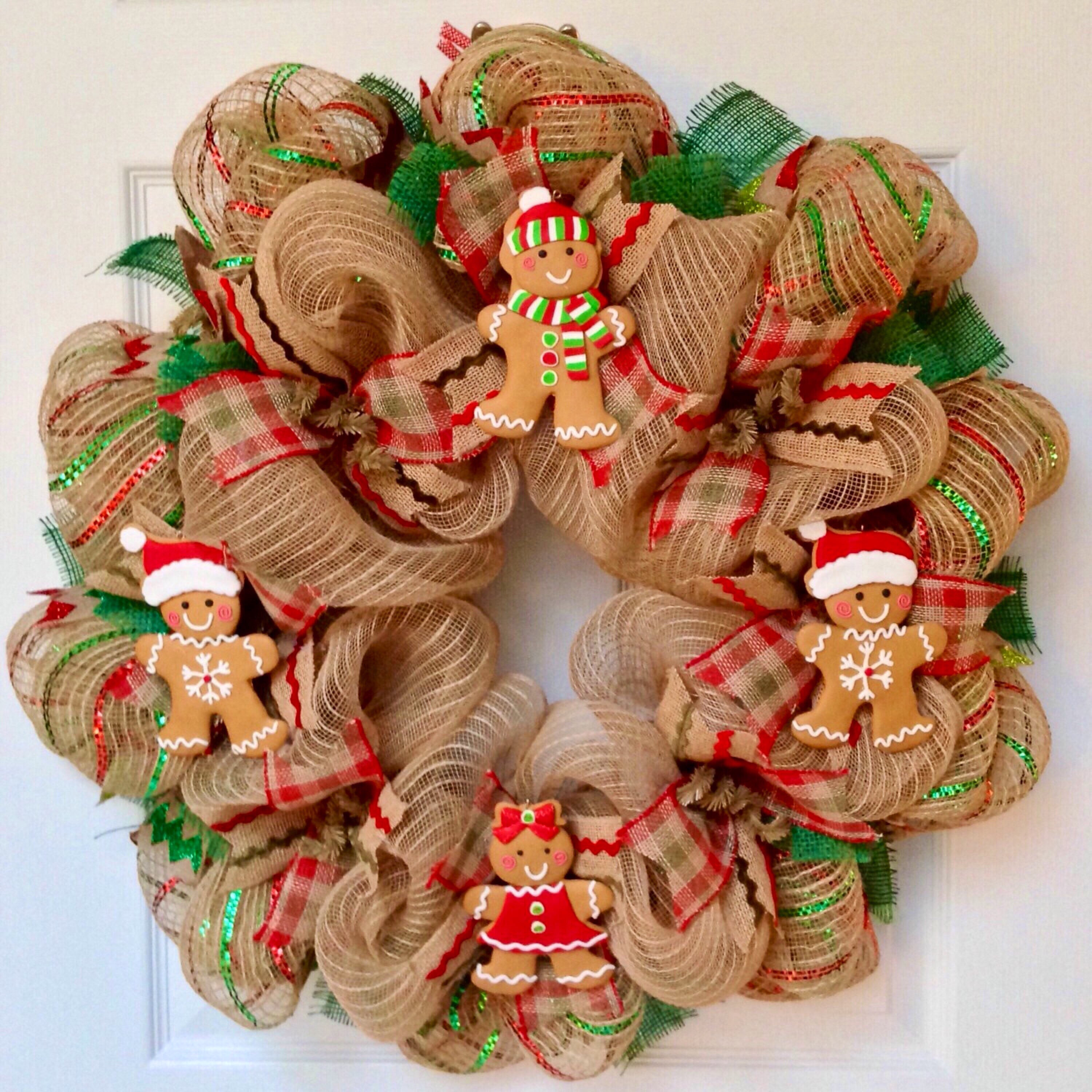 Gingerbread Christmas newest Wreath